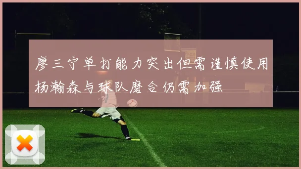 廖三宁单打能力突出但需谨慎使用杨瀚森与球队磨合仍需加强